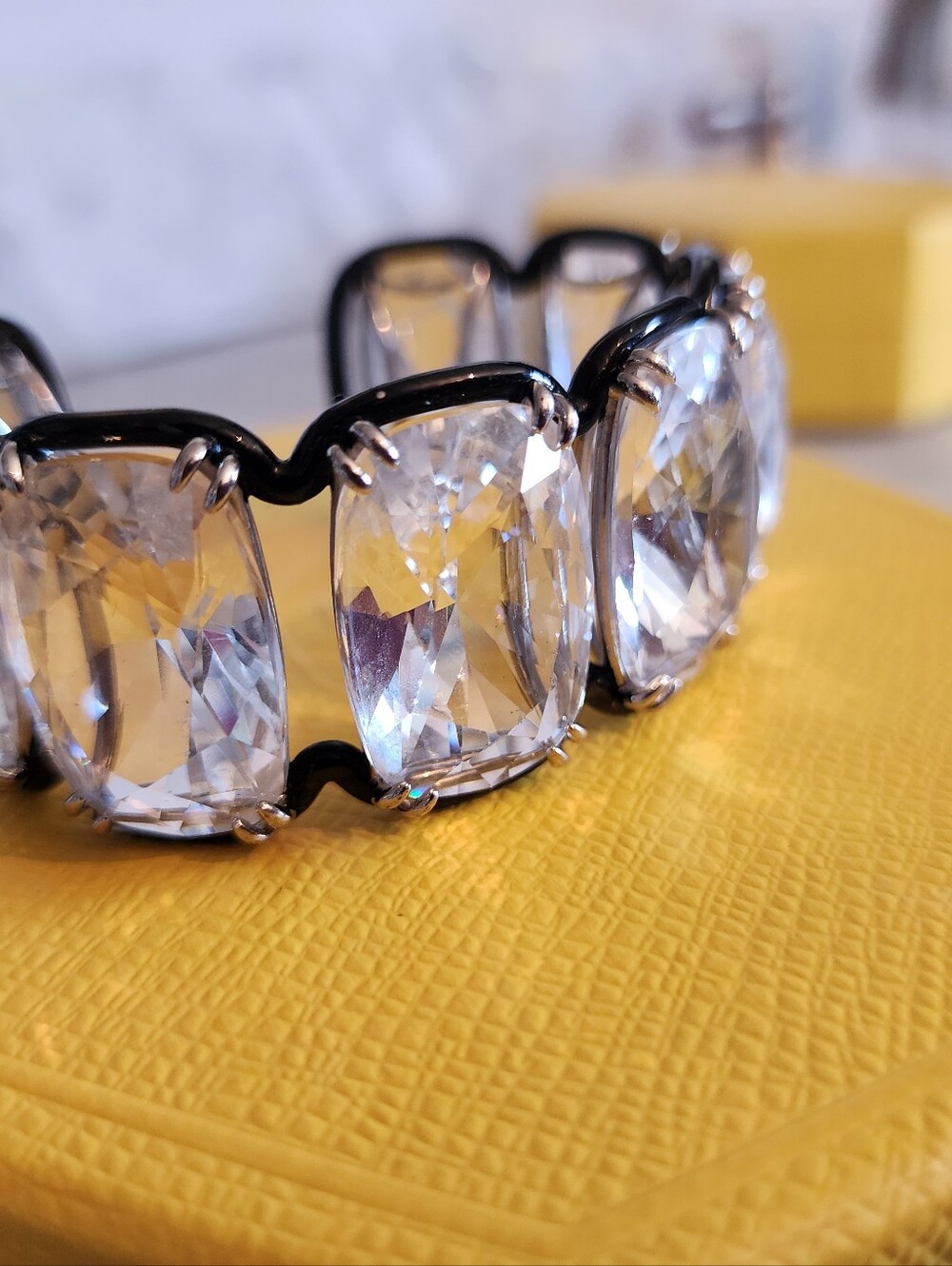 Swarovski Crystal Cuff Bracelet - Picture 2 of 3